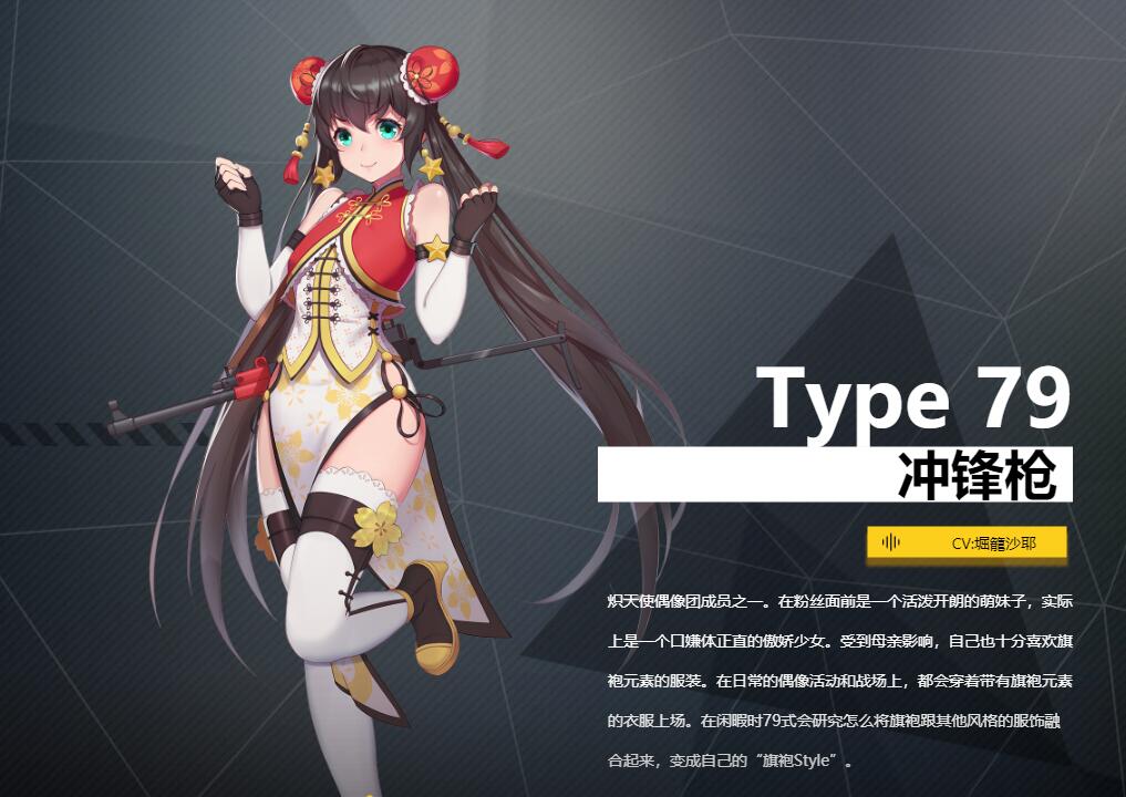 《銀翼計(jì)劃》沖鋒槍Type79角色介紹