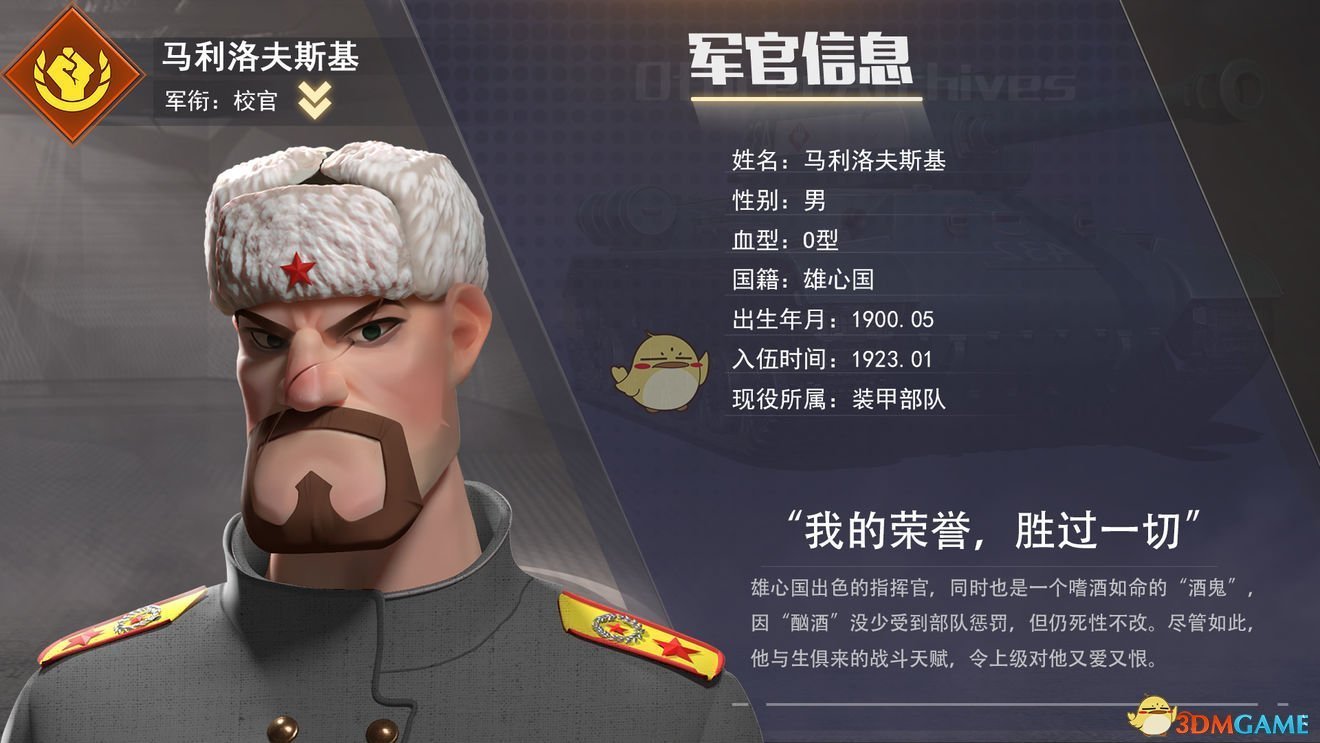《戰(zhàn)爭(zhēng)公約：王牌使命》馬利洛夫斯基介紹