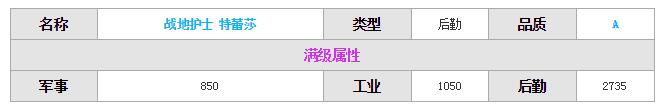 《紅警OL》手游特蕾莎圖鑒