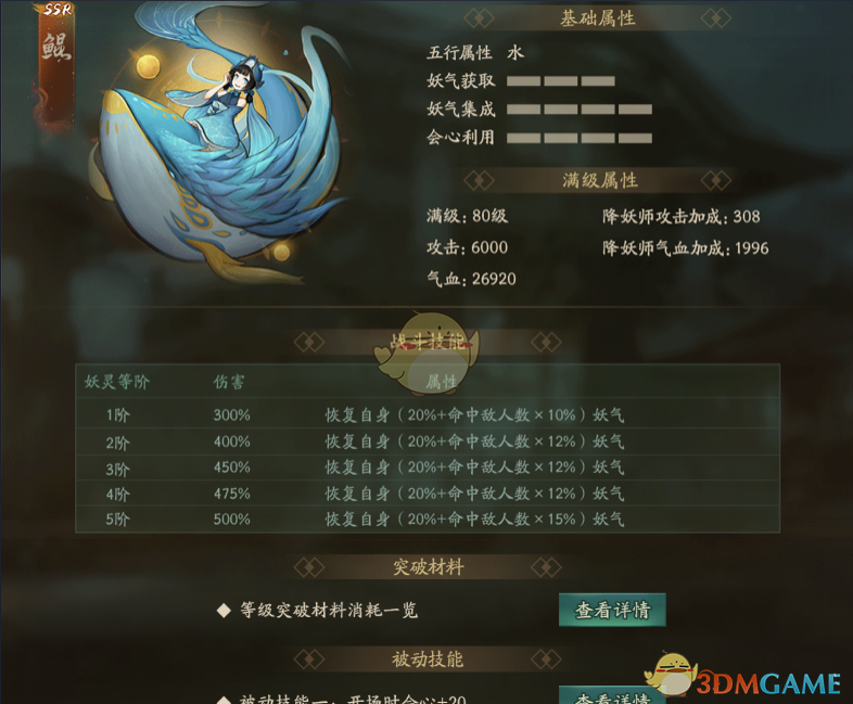 《神都夜行錄》妖靈鯤圖鑒