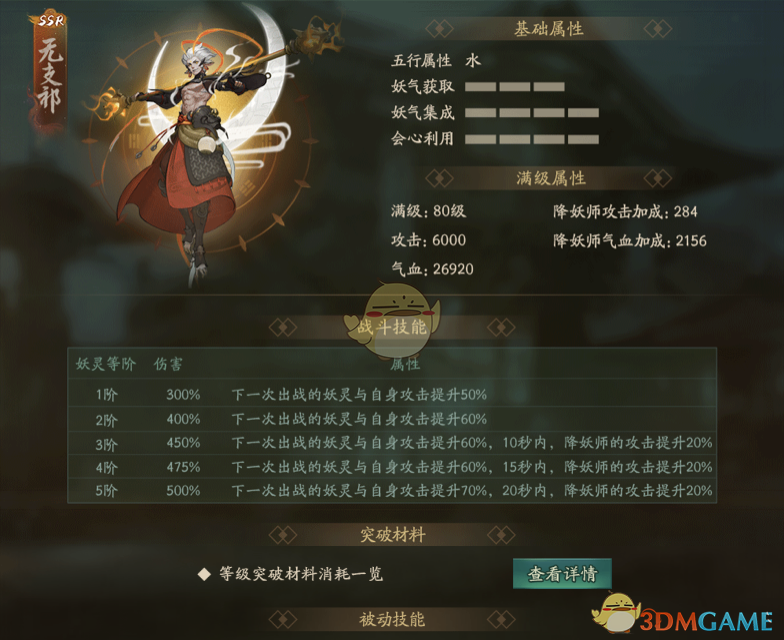 《神都夜行錄》妖靈無支祁圖鑒