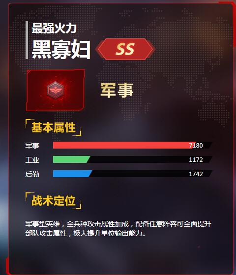 《紅警OL》手游黑寡婦圖鑒
