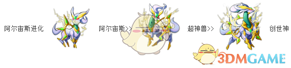 《去吧皮卡丘》7星精靈阿爾宙斯圖鑒