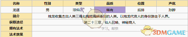 《元氣封神》龍逐圖鑒詳細解析