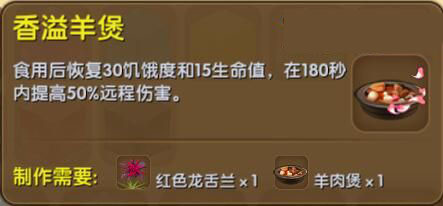 《迷你世界》香溢羊煲合成圖鑒