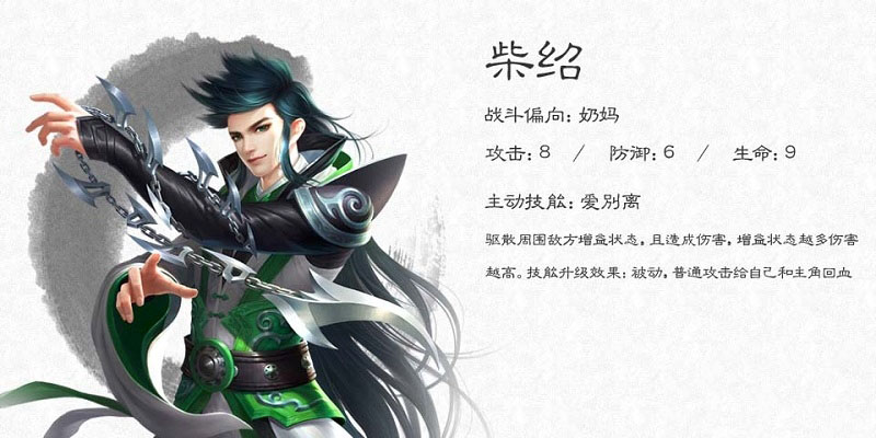 《大唐無雙》柴紹角色圖鑒