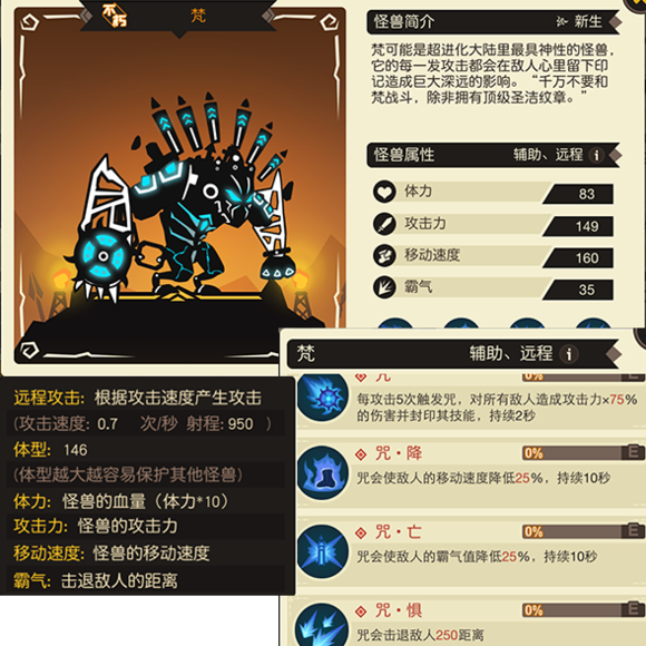 《超進化物語》梵怪獸大全