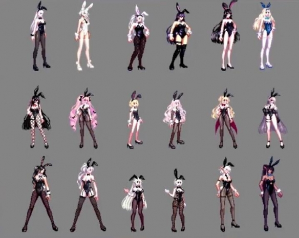 《地下城與勇士：起源》兔女郎時裝外觀全職業(yè)一覽