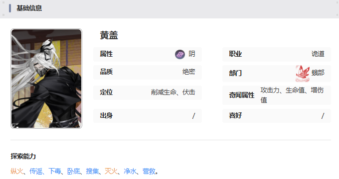 黃蓋技能