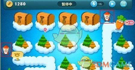 《保衛(wèi)蘿卜1》挑戰(zhàn)主題第3關(guān)金蘿卜攻略