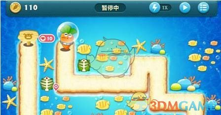 《保衛(wèi)蘿卜1》深海主題第1關(guān)金蘿卜攻略