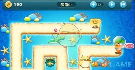 《保衛(wèi)蘿卜1》深海主題第2關(guān)金蘿卜攻略