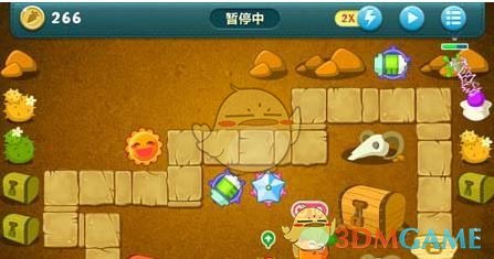 《保衛(wèi)蘿卜1》沙漠主題第2關(guān)金蘿卜攻略