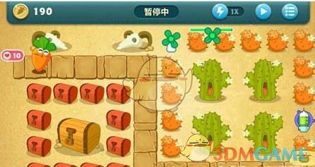 《保衛(wèi)蘿卜1》沙漠主題第3關(guān)金蘿卜攻略