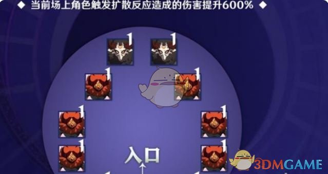 《原神》5.4版本深淵12層第2間滿星速通攻略