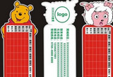 可愛卡通風格課表模板