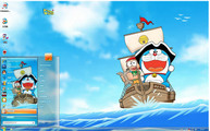 萌趣哆啦A夢Windows 7主題