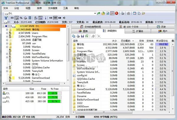 TreeSize（磁盤數(shù)據(jù)管理工具）