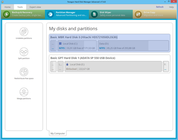 Paragon Hard Disk Manager v17.20.0