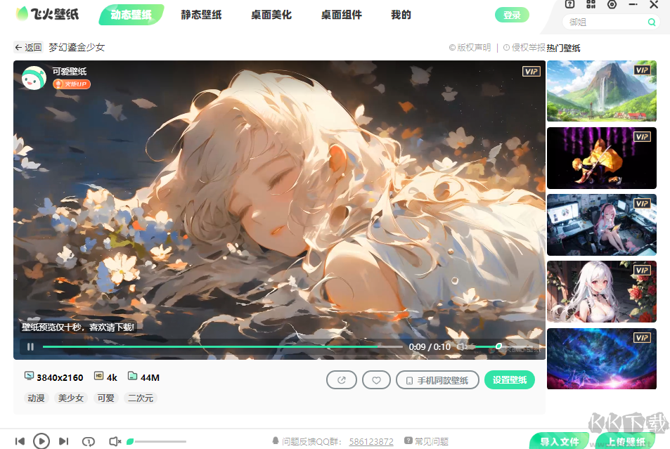 飛火動態(tài)壁紙(精美壁紙)PC客戶端官方最新版