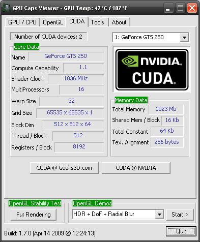 GPU Caps Viewer顯卡檢測(cè)工具免費(fèi)版