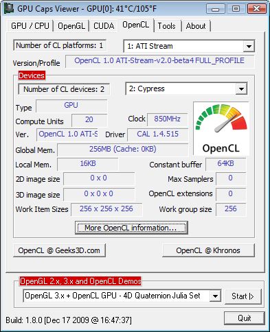 GPU Caps Viewer顯卡檢測(cè)工具免費(fèi)版