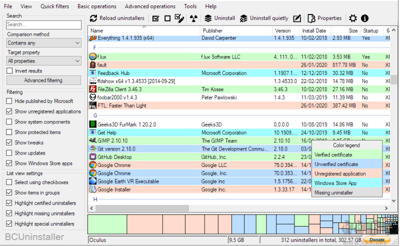 Bulk Crap Uninstaller v5.7 Green Portable