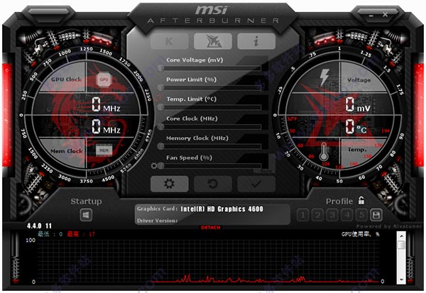 微星顯卡超頻工具(MSI Afterburner) 2023官方最新版