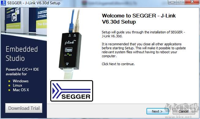 JLink V6.30d-ARM 驅動及安裝教程