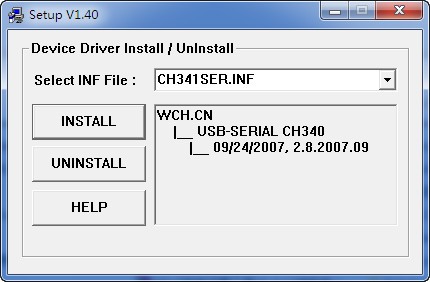 USB轉(zhuǎn)串口CH340/CH341驅(qū)動程序 v2.0 官方版