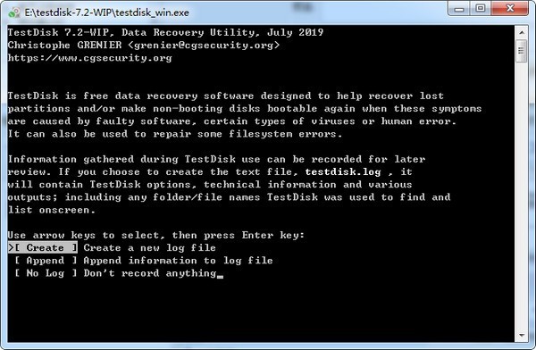 TestDisk v7.2 官方版（磁盤修復(fù)工具）