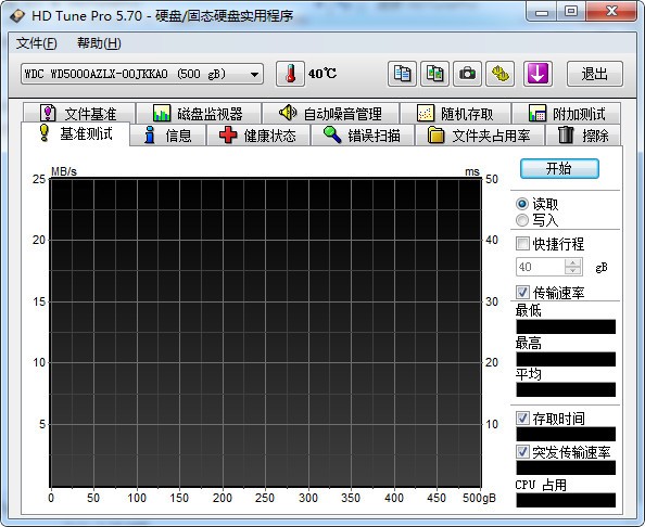 HD Tune v5.95 硬盤檢測工具 中文綠色版