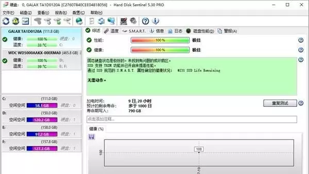 硬盤哨兵 Hard Disk Sentinel v7.2 綠色漢化版