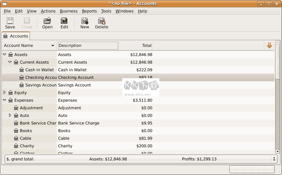 GnuCash 財務管理軟件 5.5 版