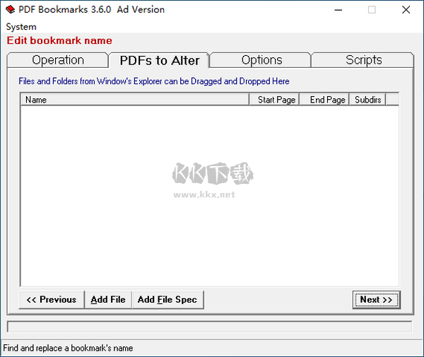 PDF Bookmarks(PDF書簽編輯器)