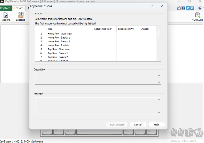 KeyBlaze Typing Tutor