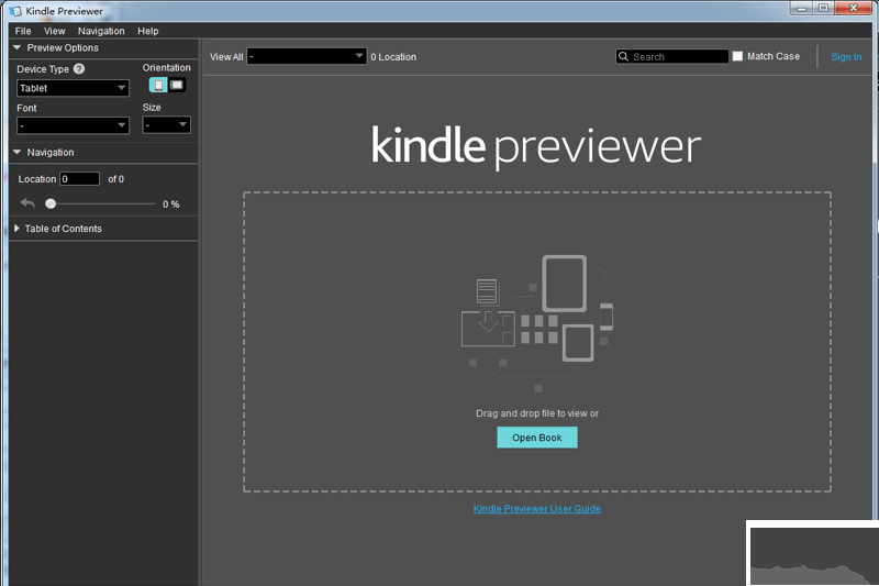 Kindle閱讀器(Kindle Previewer)