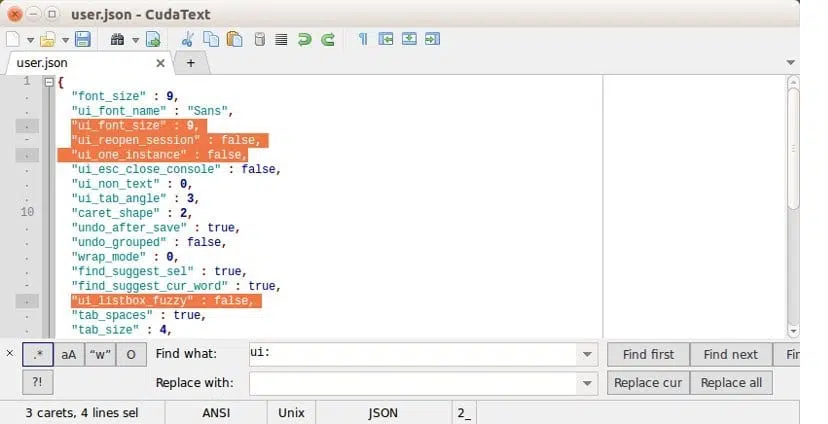 CudaText 代碼編輯器 v1.200.0.1