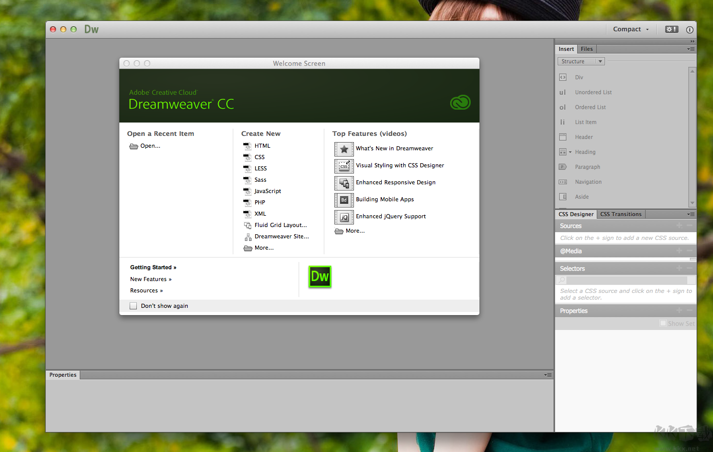 Dreamweaver 安裝包
