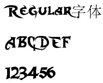 Regular英文字體 V1.0.0 官方版
