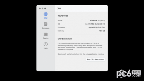 Geekbench 6.0.1 Mac版 破解版本