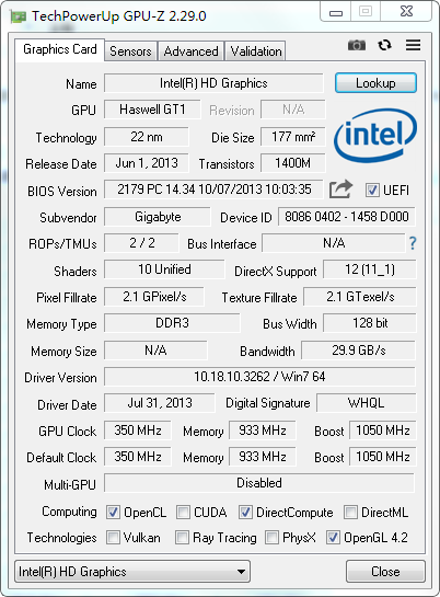 GPU-Z V2.52 中文綠色版
