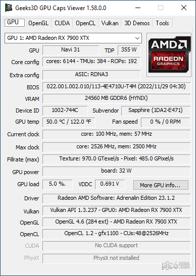 GPU Caps Viewer v1.58.0.1 Portable Version