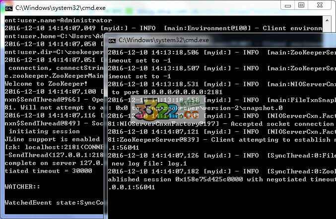 Zookeeper Windows 3.4.5 綠色版