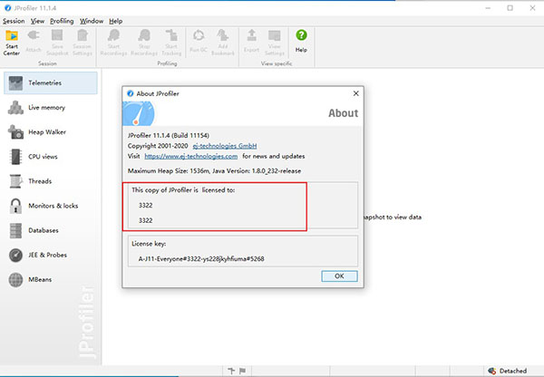 JProfiler 11.1.5 綠色破解版