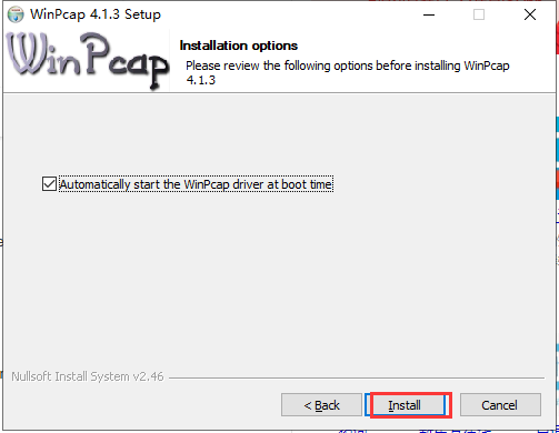 WinPcap安裝步驟