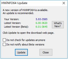 HWINFO64電腦硬件信息檢測軟件