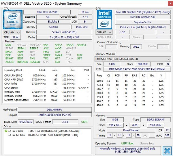 HWINFO64電腦硬件信息檢測軟件