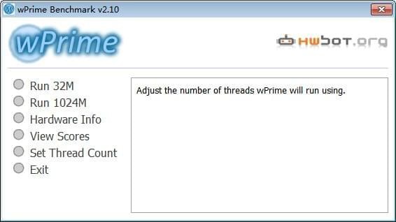 wPrime Benchmark(cpu測(cè)試工具)