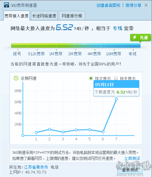 360測(cè)速器在線(xiàn)測(cè)網(wǎng)速